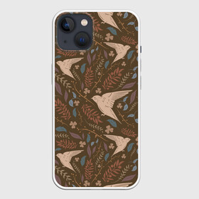 Чехол для iPhone 13 с принтом Литой стриж в Петрозаводске,  |  | животные | заливка | осень | птицы | тренд