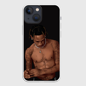 Чехол для iPhone 13 mini с принтом Крутой Тревис в Петрозаводске,  |  | hip hop | rap | rep | travis scott | исполнители | исполнитель | музыка | реп | трвис скотт | тревис скотт