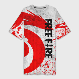 Платье-футболка 3D с принтом GARENA FREE FIRE ЛОГО ИГРЫ, ДРАКОН в Петрозаводске,  |  | free fire | freefire | garena | garena free fire | гарена | гарена фри фаер | фри фаер | фрифаер