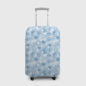 Чехол для чемодана 3D с принтом Морозное Снежное Утро в Петрозаводске, 86% полиэфир, 14% спандекс | двустороннее нанесение принта, прорези для ручек и колес | merry christmas | дед мороз | ёлка | зима | мороз | новый год | подарок | праздник | рождество | с новым годом | сантаклаус | снег | снеговик | снегурочка | снежинки | снежные узоры | узоры
