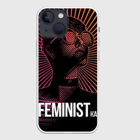 Чехол для iPhone 13 mini с принтом Feministка в Петрозаводске,  |  | feminism | feminist | феминизм | феминистка | феминитив