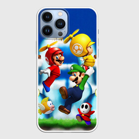 Чехол для iPhone 13 Pro Max с принтом SuperFlyMario в Петрозаводске,  |  | bowser | bowsette | bullet bill | goomba | koopa | luigi | mario | mario heroes | nintendo | peach | power up | princess | princess peach | star | super mario | super mario bros | toad | wario | yoshi | боузер | братья марио | варио | купа | луиджи | мари