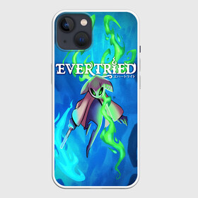 Чехол для iPhone 13 с принтом EVERTRIED РОЛЕВАЯ ИГРА в Петрозаводске,  |  | evertried | fantasy | game | indie | roguelike | башня | вечный путь | игра | инди | маяк | рогалик | роуг лайк | фентези