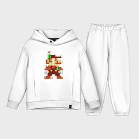 Детский костюм хлопок Oversize с принтом Location M в Петрозаводске,  |  | bowser | bowsette | bullet bill | goomba | koopa | luigi | mario | mario heroes | nintendo | peach | power up | princess | princess peach | star | super mario | super mario bros | toad | wario | yoshi | боузер | братья марио | варио | купа | луиджи | мари