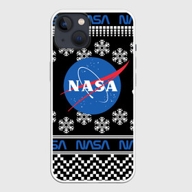 Чехол для iPhone 13 с принтом НАСА (НОВЫЙ ГОД) в Петрозаводске,  |  | nasa | space | астрология | звезды | космонавт | космос | луна | наса | планета