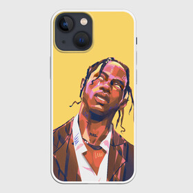 Чехол для iPhone 13 mini с принтом Travis art в Петрозаводске,  |  | hip hop | rap | rep | travis scott | исполнители | исполнитель | музыка | реп | трвис скотт | тревис скотт