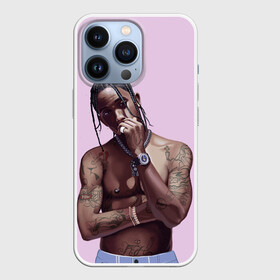 Чехол для iPhone 13 Pro с принтом Задумчивый Трэвис в Петрозаводске,  |  | hip hop | rap | rep | travis scott | исполнители | исполнитель | музыка | реп | трвис скотт | тревис скотт