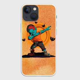 Чехол для iPhone 13 mini с принтом Дэб в Петрозаводске,  |  | halloween | арт | графика | зомби | мистика | праздник | тыква | ужасы | хэллоуин