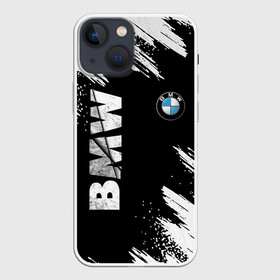 Чехол для iPhone 13 mini с принтом BMW GRUNGE | БМВ ГРАНЖ в Петрозаводске,  |  | bmw | grunge | авто | автомобиль | бмв | гранж | краска | лого | логотип | марка | машина | модель | потертости