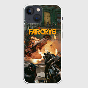 Чехол для iPhone 13 mini с принтом Far Cry 6 gameplay art в Петрозаводске,  |  | art | cry | dani | far | game | rojas | shooter | ubisoft | арт | дани | пулемет | рохас | фаркрай | шутер | экшн