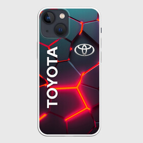 Чехол для iPhone 13 mini с принтом TOYOTA 3D NEON  | ТОЙОТА  3Д ПЛИТЫ НЕОН в Петрозаводске,  |  | auto | sport | toyota | авто | автомобиль | автомобильные | бренд | марка | машины | спорт | тойота