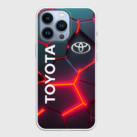 Чехол для iPhone 13 Pro с принтом TOYOTA 3D NEON  | ТОЙОТА  3Д ПЛИТЫ НЕОН в Петрозаводске,  |  | auto | sport | toyota | авто | автомобиль | автомобильные | бренд | марка | машины | спорт | тойота