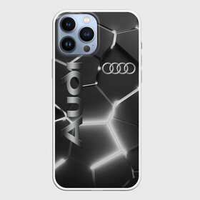 Чехол для iPhone 13 Pro Max с принтом AUDI GREY 3D ПЛИТЫ в Петрозаводске,  |  | audi | auto | rs | sport | авто | автомобиль | автомобильные | ауди | бренд | марка | машины | спорт