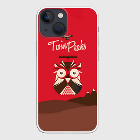 Чехол для iPhone 13 mini с принтом FIRE WALK WITH ME Twin Peaks в Петрозаводске,  |  | Тематика изображения на принте: twin peaks | агент купер | девид линч | ретро | сериал | сова | твин пикс | телесериал | фильм