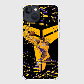 Чехол для iPhone 13 с принтом Los angeles lakers NBA в Петрозаводске,  |  | 24 | kobebryant | lakers | nba | баскетбол | баскетболист | коби брайант | лейкерс | нба | спорт