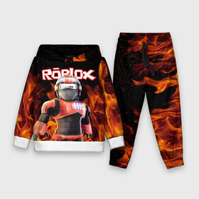 Детский костюм 3D (с толстовкой) с принтом ROBLOX FIRE | РОБЛОКС ОГОНЬ | ПОЖАРНЫЙ в Петрозаводске,  |  | roblox | игра | компьютерная игра | логотип | огонь | онлайн | онлайн игра | пламя | пожарный | роблакс | роблокс