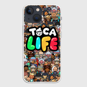 Чехол для iPhone 13 mini с принтом Toca Boca game | Тока бока в Петрозаводске,  |  | toca boca | детская игра | игра | лого | логотип | персонажи | прикоснуться ко рту | тока бока