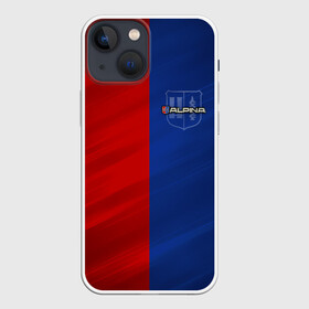 Чехол для iPhone 13 mini с принтом Логотип Alpina в Петрозаводске,  |  | авто | герб | лого | марка | текстура