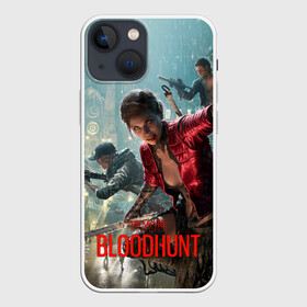 Чехол для iPhone 13 mini с принтом Vampire: The Masquerade   Bloodhunt в Петрозаводске,  |  | battle | bloodhunt | free | game | masquerade | night | play | prague | royale | to | vampire | битва | вампиры | девушка | игра | королевская | кровавая | маскарад | ночь | охота | прага