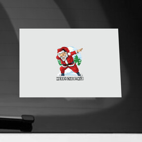 Наклейка на автомобиль с принтом Mary Christmas (Dab) в Петрозаводске, ПВХ |  | Тематика изображения на принте: christmas | merry christmas | santa claus | дед мороз | ёлка | зима | мороз | новый год | подарок | праздник | рождество | с новым годом | санта клаус | снегурочка | снежинки