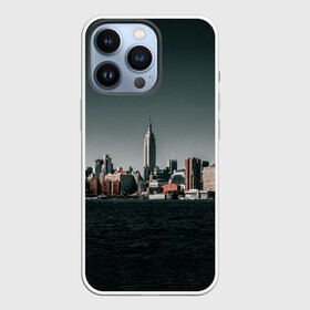 Чехол для iPhone 13 Pro с принтом Вид на Нью Йорк в Петрозаводске,  |  | большой город | вид | здания | нью йорк | океан | панорама