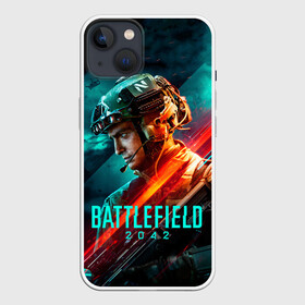 Чехол для iPhone 13 с принтом Battlefield 2042 game art в Петрозаводске,  |  | Тематика изображения на принте: 2042 | action | art | battlefield | dice | game | shooter | soldier | арт | батла | баттлфилд | война | солдат | шутер