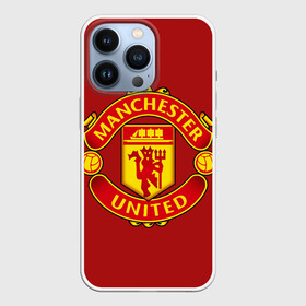 Чехол для iPhone 13 Pro с принтом Manchester United F.C. в Петрозаводске,  |  | manchester | manchester united | mu | клубы | футбол