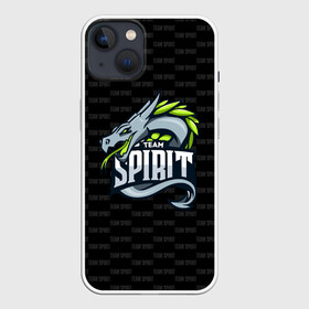 Чехол для iPhone 13 с принтом TEAM SPIRIT | PATTERN в Петрозаводске,  |  | collapse | cs go | cyber | cybersport | dota 2 | dragon | hearthstone | miposhka | mira | pattern | russia | spirit | spirited | team spirit | torontotokyo | ts | yatoro | дракон | кибер | киберспорт | киберспортсмен | кс го | паттерн | россия |