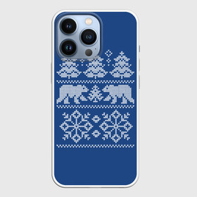 Чехол для iPhone 13 Pro с принтом Север в Петрозаводске,  |  | merry christmas | santa claus | алатырь | бабушкин свитер | белые медведи | вышиванка | новый год | обережная вышивка | орнамент | свитер | свитер с оленями | северные медведи | северные узоры | снежинки | узоры