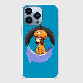 Чехол для iPhone 13 Pro с принтом Мэй с дельфином в Петрозаводске,  |  | Тематика изображения на принте: game | games | ggs | guilty gear | guilty gear strive | гилти гир стрэйв | игра | игры