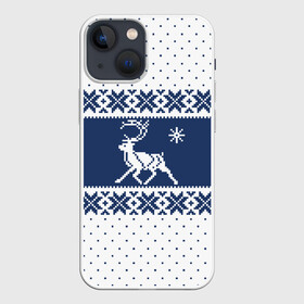 Чехол для iPhone 13 mini с принтом Северный Олень (звезда) в Петрозаводске,  |  | merry christmas | алатырь | бабушкин свитер | ёлка | животное | зверь | лось | новый год | обережная вышивка | олень | орнамент | охота | подарок | рогач | рождество | свитер | свитер с оленями