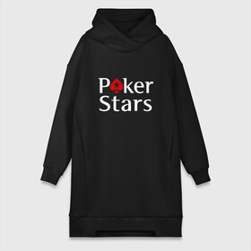 Платье-худи хлопок с принтом PokerStars логотип в Петрозаводске,  |  | poker | poker stars | pokerstars | карты | лого | логотип | покер | покер старс | покерстарс