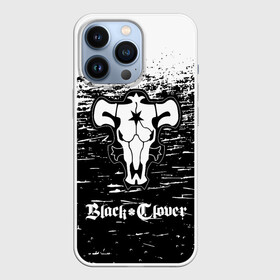 Чехол для iPhone 13 Pro с принтом Чёрный клевер: Бык. в Петрозаводске,  |  | asta | black bull | black clover | bull | clover | аста | бык | клевер | чёрный бык | чёрный клевер