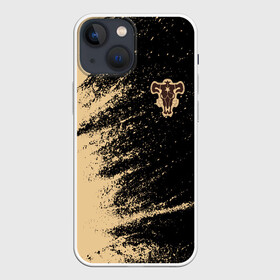 Чехол для iPhone 13 mini с принтом Black clover bull. в Петрозаводске,  |  | asta | black bull | black clover | bull | clover | аста | бык | клевер | чёрный бык | чёрный клевер