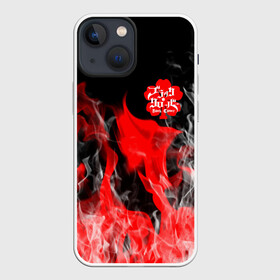 Чехол для iPhone 13 mini с принтом Чёрный клевер: Пламя. в Петрозаводске,  |  | asta | black bull | black clover | bull | clover | аста | бык | клевер | чёрный бык | чёрный клевер