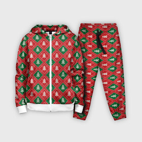 Детский костюм 3D с принтом Ёлочки (красно зелёные) в Петрозаводске,  |  | merry christmas | бабушкин свитер | дед мороз | ёлка | елочные шары | новогодний подарок | новый год | подарок | природа | рождество | свитер | свитер с ёлками | снежинки
