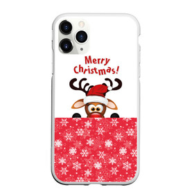 Чехол для iPhone 11 Pro матовый с принтом Оленёнок (Merry Christmas) в Петрозаводске, Силикон |  | merry christmas | santa claus | дед мороз | ёлка | зверь | зима | лось | мороз | новогодние олени | новый год | оленёнок бэмби | оленёнок рудольф | олень | подарок | празд | рождество | с новым годом | сантаклаус