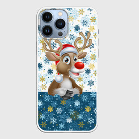 Чехол для iPhone 13 Pro Max с принтом Весёлый Оленёнок в Петрозаводске,  |  | christmas | santa claus | дед мороз | ёлка | зима | игрушки | лось | мороз | новогодние олени | новый год | оленёнок бэмби | оленёнок рудольф | олень | подарок | праздник | рождество | с новым годом | сантаклаус