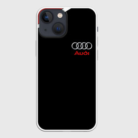 Чехол для iPhone 13 mini с принтом АУДИ ЛОГО | AUDI GEOMETRY RED STRIPES LINE в Петрозаводске,  |  | audi | auto | rs | sport | авто | автомобиль | автомобильные | ауди | бренд | марка | машины | спорт