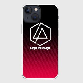 Чехол для iPhone 13 mini с принтом LINKIN PARK LOGO CARBON в Петрозаводске,  |  | chester bennington | linkin park | mike shinoda | rock | линкин парк | музыка | рок | рок музыка