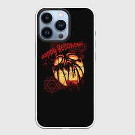 Чехол для iPhone 13 Pro с принтом happy Halloween в Петрозаводске,  |  | blood | bloody | evil | halloween | happy | monster | pumpkin | spiteful | spray | брызги | веселого | зло | злобный | кровавая | кровавый | кровь | монстр | тыква | хэллоуин | хэллоуина