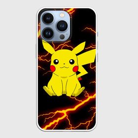 Чехол для iPhone 13 Pro с принтом PIKACHU PIKA PIKA РАЗРЯДЫ МОЛНИЙ в Петрозаводске,  |  | animals | pika | pika pika | pikachu | pokemon | детектив пикачу | животные | звери | пика | пикачу | покемон