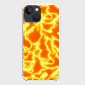Чехол для iPhone 13 mini с принтом Огненная вспышка в Петрозаводске,  |  | abstract | fire | flame | flash | gradient | lightning | neon | orange | абстракция | в огне | взрыв | вспышка | горящий | градиент | лава | молния | неоновый | огненные молнии | огонь | оранжевый принт | переливы | пламя | пожар