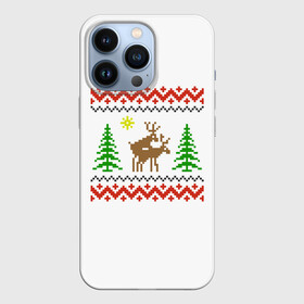 Чехол для iPhone 13 Pro с принтом Олени (sexy) в Петрозаводске,  |  | love | playboy | вышиванка | вышивка крестом | для влюбленных | любовь | неприличные олени | новогодние олени | олени | орнамент | плейбой | прикол | рождественские олени | свитер с оленями | се
