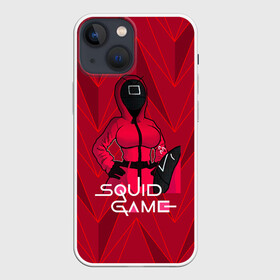 Чехол для iPhone 13 mini с принтом девушка из игры кальмаров в Петрозаводске,  |  | squid game | выживание | игра в кальмара | кальмар | корейский | корея