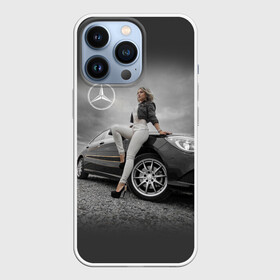 Чехол для iPhone 13 Pro с принтом Девушка за рулем Мерседеса в Петрозаводске,  |  | beauty | car | germany | girl | mercedes | автомобиль | германия | девушка | красавица | мерседес | престиж | тачка | точило | фигура