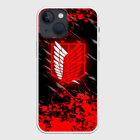 Чехол для iPhone 13 mini с принтом Атака Титанов: Red в Петрозаводске,  |  | attack on titan | monsters | аниме | атака титанов | монстры | титаны