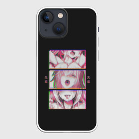 Чехол для iPhone 13 mini с принтом Ahegao девушка в Петрозаводске,  |  | ahegao | ахегао | девушка | розовый
