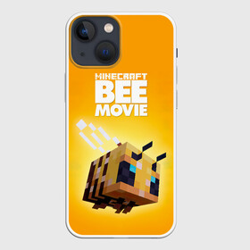 Чехол для iPhone 13 mini с принтом BEE MOVIE Minecraft в Петрозаводске,  |  | Тематика изображения на принте: bee | craft | mine | minecraft | блоки | добывать | желтая | компьютерная игра | крафт | кубики | майн | майнкрафт | манкрафт | пчела | пчелка | ремесло | скин | улей | шахта