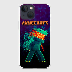 Чехол для iPhone 13 mini с принтом Minecraft АНАРХИЯ в Петрозаводске,  |  | craft | creep | creeper | keeper | mine | minecraft | бесшумный мобкамикадзе | блоки | добывать | зелёное четырёхногое существо | зелёный | компьютерная игра | крафт | крипер | кубики | майн | майнкрафт | манкрафт